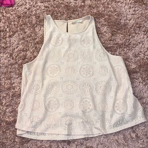 Cream colored tank top
